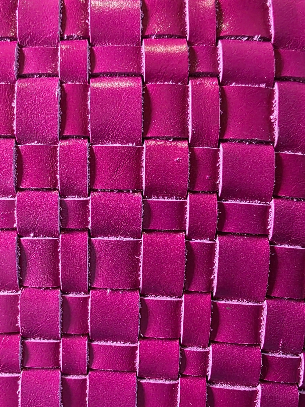 Patricia Nash Hot Pink Woven Leather Crossbody Bag - Picture 5 of 10